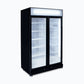 Bromic GM0900LBECO-NR – Upright Display Fridge - 885L - 2 Doors - Flat Glass - Black