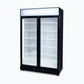Bromic GM0900LBECO-NR – Upright Display Fridge - 885L - 2 Doors - Flat Glass - Black