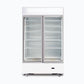 Bromic GM1000LWCAS – Upright Display Fridge - 960L - 2 Doors - Flat Glass - Cassette - White