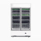 Bromic GM1000LWCAS – Upright Display Fridge - 960L - 2 Doors - Flat Glass - Cassette - White
