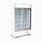Bromic GM1000LWCAS – Upright Display Fridge - 960L - 2 Doors - Flat Glass - Cassette - White