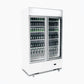 Bromic GM1000LWCAS – Upright Display Fridge - 960L - 2 Doors - Flat Glass - Cassette - White