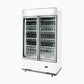 Bromic GM1000LWCAS – Upright Display Fridge - 960L - 2 Doors - Flat Glass - Cassette - White