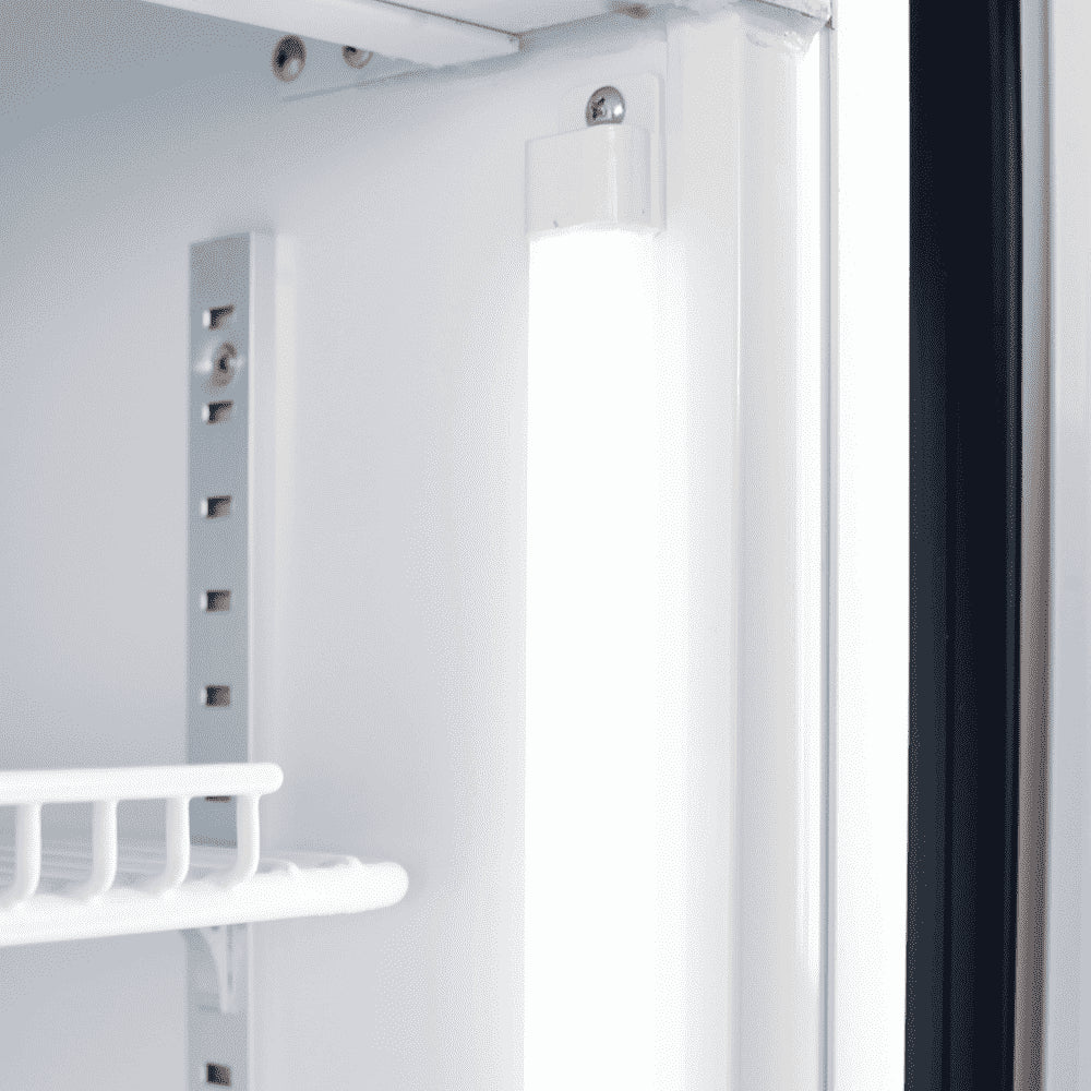 Bromic GM0900LWECO-NR – Upright Display Fridge - 885L - 2 Doors - Flat Glass - White