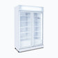 Bromic GM0900LWECO-NR – Upright Display Fridge - 885L - 2 Doors - Flat Glass - White
