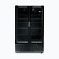 Bromic GM1100B-NR – Upright Display Fridge - 1126L - 2 Door - Flat Glass - Black
