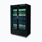 Bromic GM1100B-NR – Upright Display Fridge - 1126L - 2 Door - Flat Glass - Black
