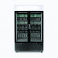 Bromic GM1100LB-NR – Upright Display Fridge - 1082L - 2 Door - Flat Glass - Lightbox - Black