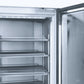 Bromic GM1100LS-NR – Upright Display Fridge - 1082L - 2 Door - Flat Glass - Lightbox - Silver