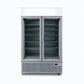 Bromic GM1100LS-NR – Upright Display Fridge - 1082L - 2 Door - Flat Glass - Lightbox - Silver