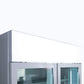 Bromic GM1100LS-NR – Upright Display Fridge - 1082L - 2 Door - Flat Glass - Lightbox - Silver
