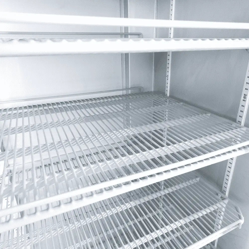 Bromic GM1100LS-NR – Upright Display Fridge - 1082L - 2 Door - Flat Glass - Lightbox - Silver