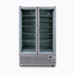Bromic GM1100S-NR – Upright Display Fridge - 1126L - 2 Door - Flat Glass - Silver
