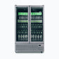 Bromic GM1100S-NR – Upright Display Fridge - 1126L - 2 Door - Flat Glass - Silver