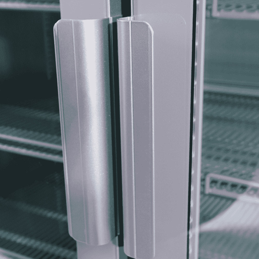 Bromic GM1100S-NR – Upright Display Fridge - 1126L - 2 Door - Flat Glass - Silver