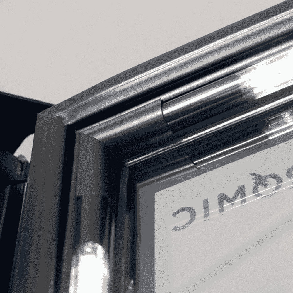 Bromic GM1100S-NR – Upright Display Fridge - 1126L - 2 Door - Flat Glass - Silver