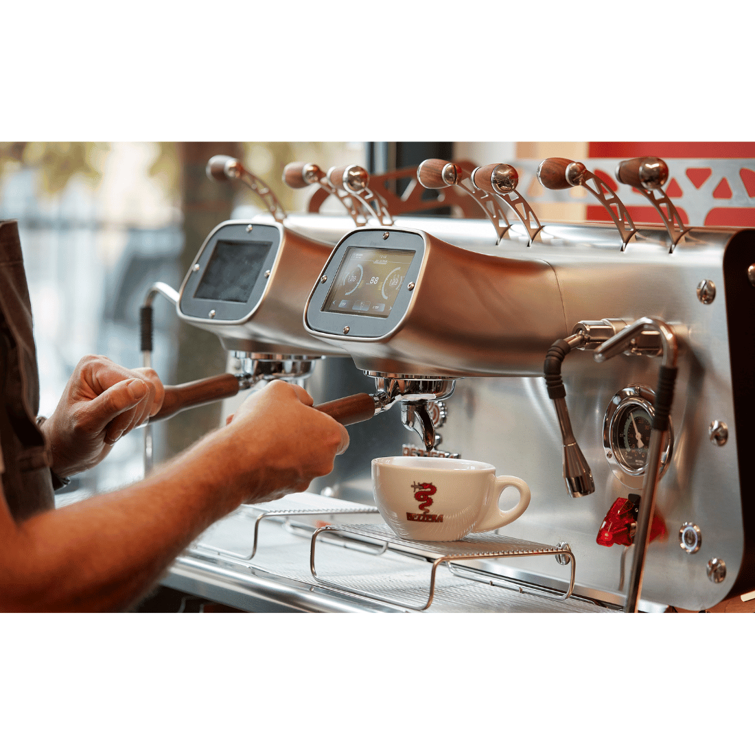 Bezzera VICTORIA Red 2-Group Professional Espresso Machine – BZVICTORIA2R