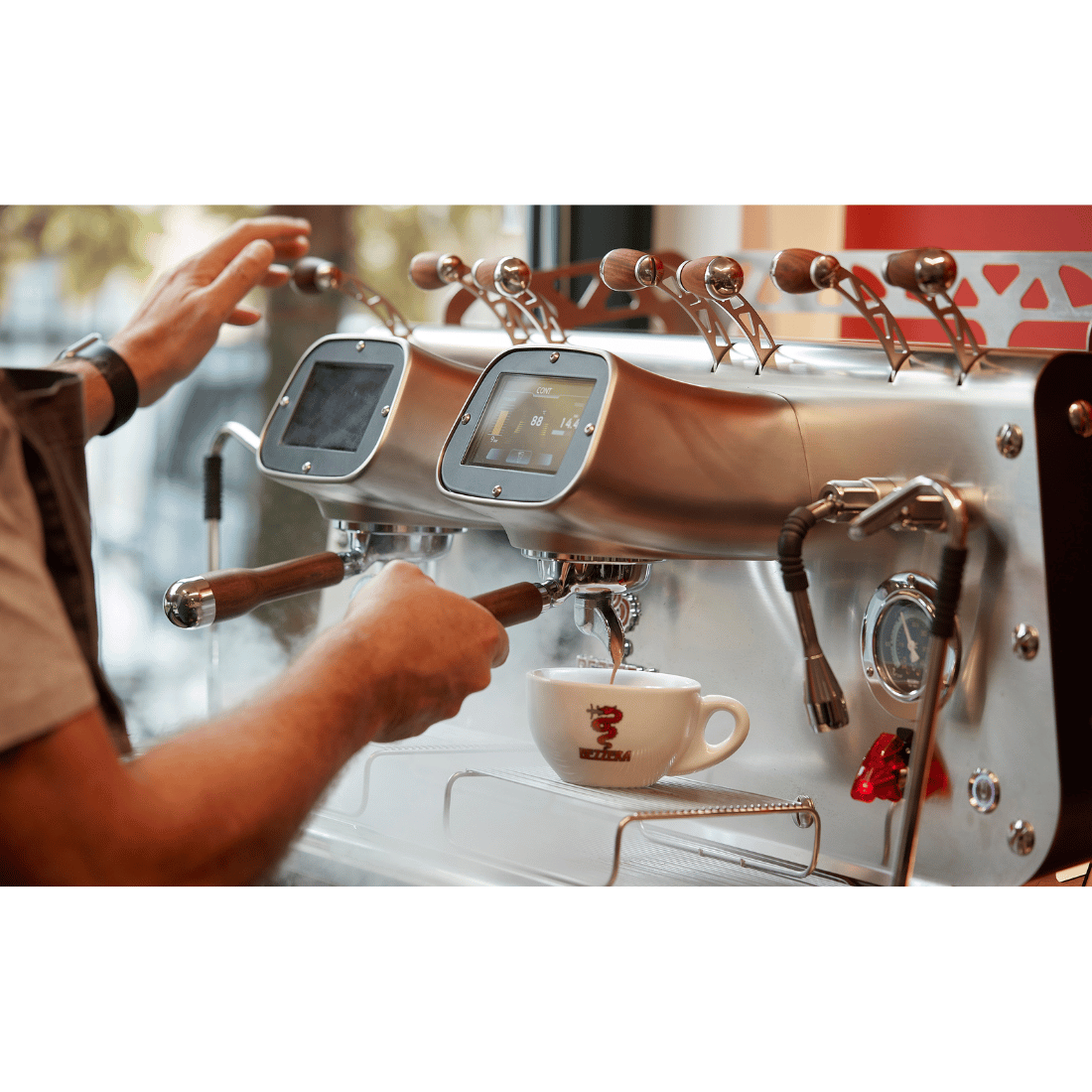 Bezzera VICTORIA Red 3-Group Professional Espresso Machine – BZVICTORIA3R