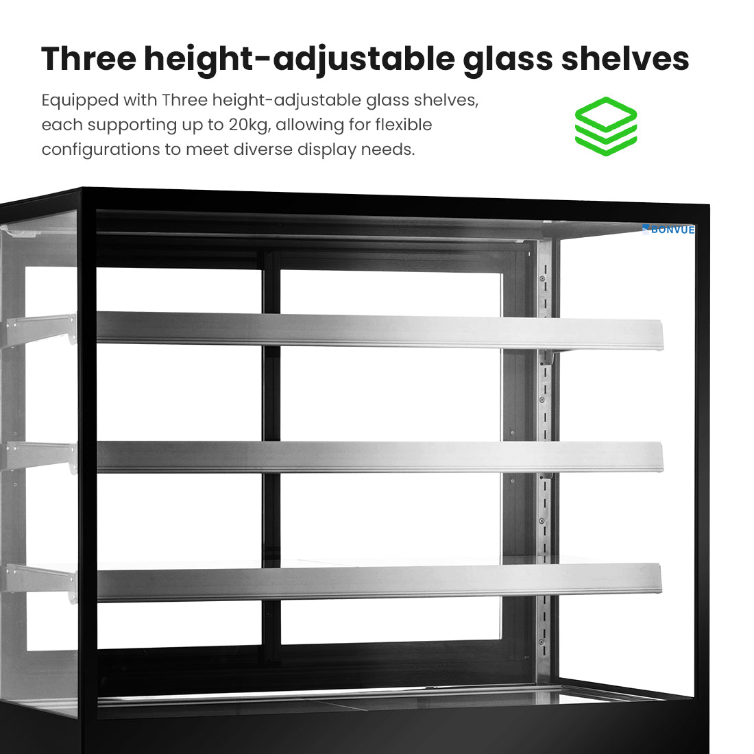 Bonvue Elite Cold Displays with 3 shelves – CL1200-3S