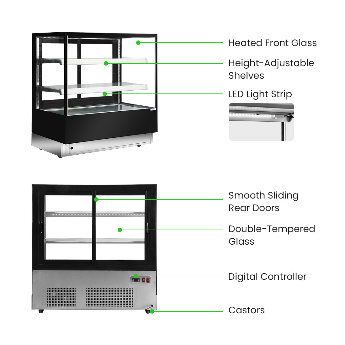 Bonvue Elite Cold Displays with 2 shelves – CL1200-2S