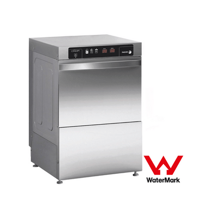 Fagor EVO-CONCEPT glass washer with drain pump and detergent & rinse dispenser cold rinse – CO-402BDD