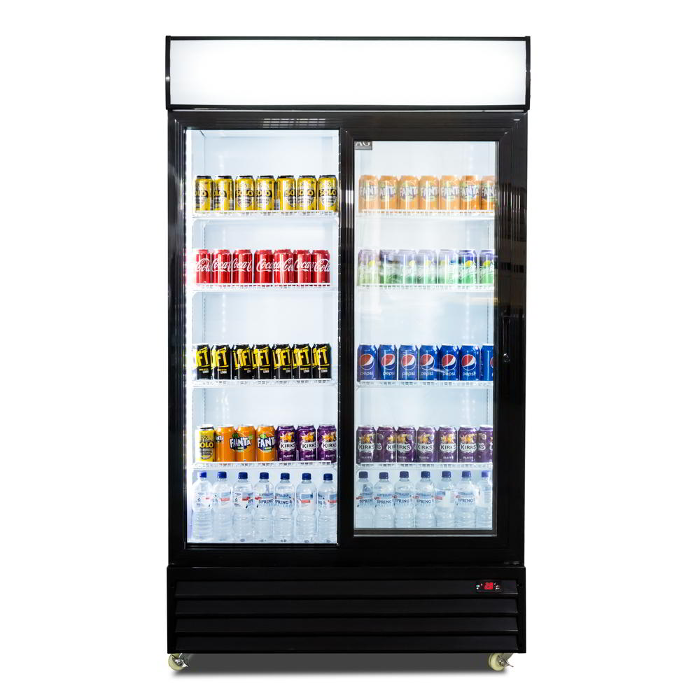 AG CU1000TNG-SD – 1000L Double Sliding Door Upright Display Fridge - Glass Door