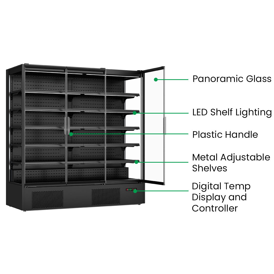 Thermaster Supermarket Panorama 3 Door Chiller Display – DC-187B