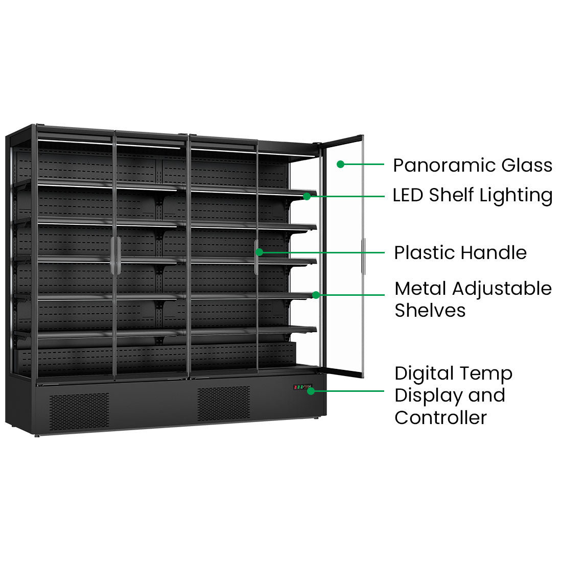 Thermaster Supermarket Panorama 4 Door Chiller Display – DC-250B