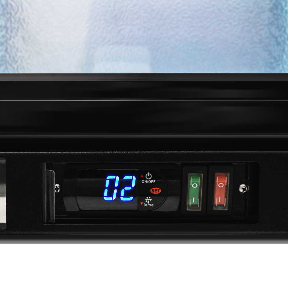 AG BEER3-SD – Three Door Bar Fridge - Black Body & Doors