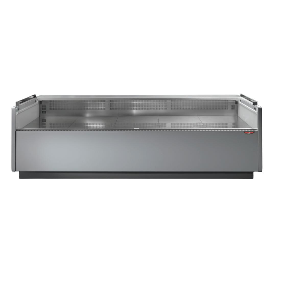 Tecnodom Serie MR80 Black 2480mm Self-serving Deli Display with Storage and Castors – TDMR-0825SELF