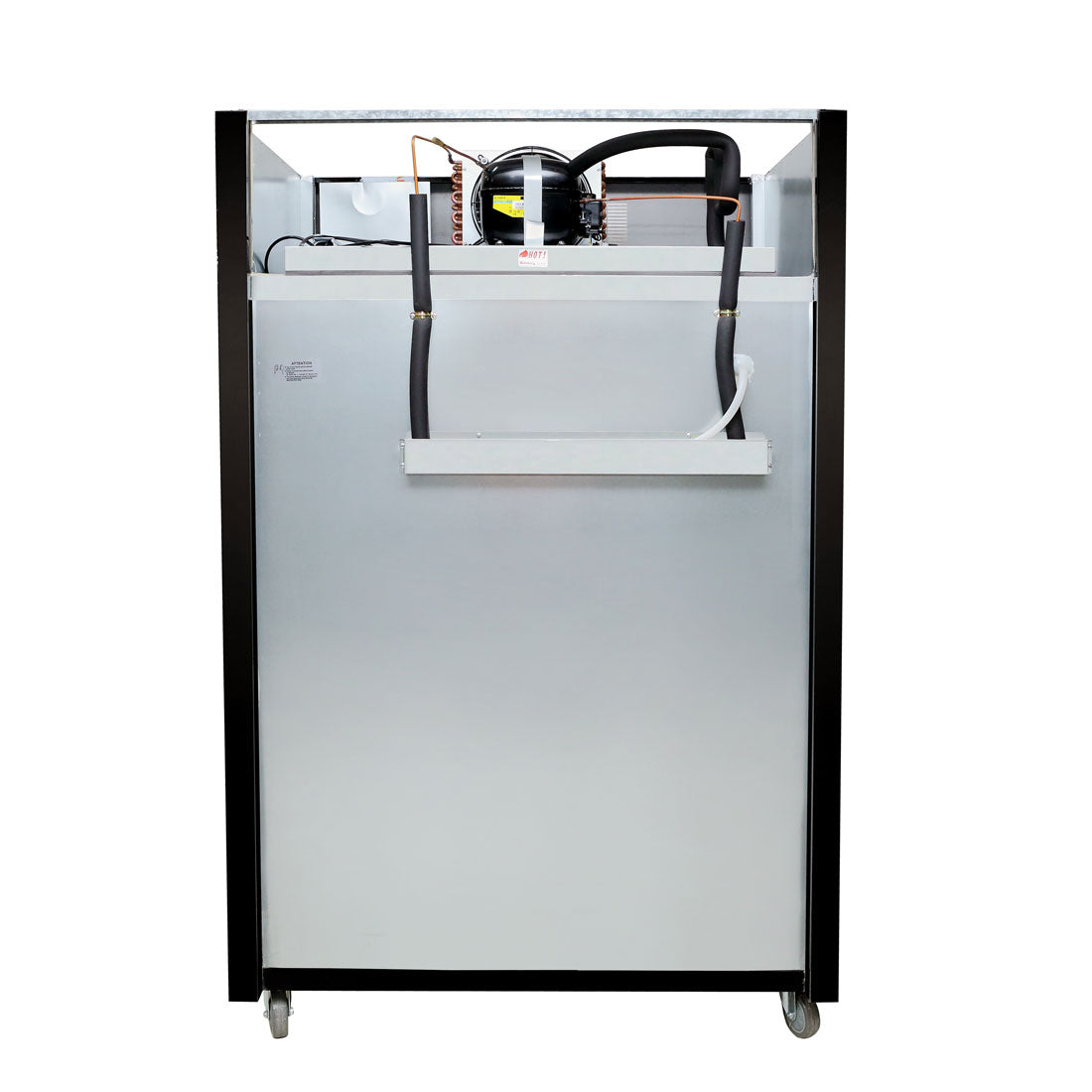 Thermaster Double Glass Door Black Stainless Steel Upright Freezer – SUFG1000B