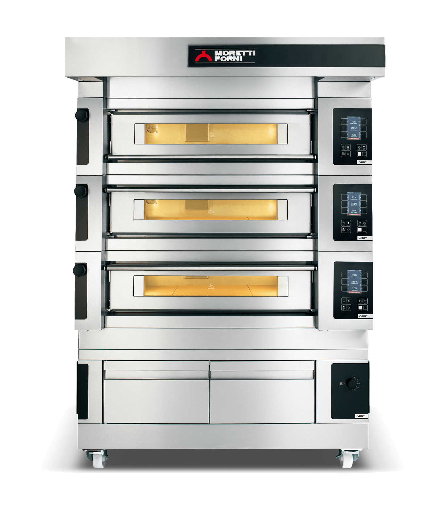 Moretti Forni - serieS Triple Deck Bakery Oven on Prover - COMP S120E/3A/L