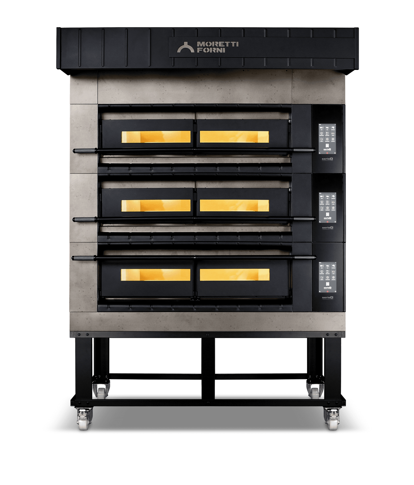 Moretti Forni - SerieX Triple Deck Oven on Stand - COMP X100E/3/S