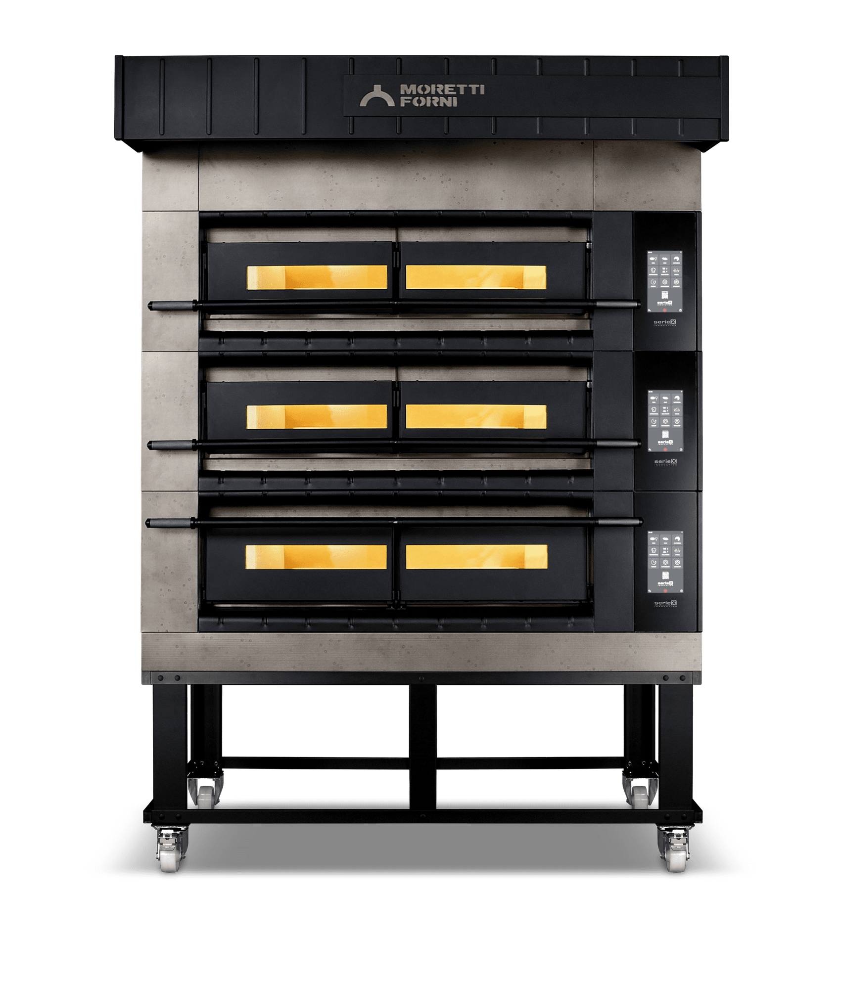 Moretti Forni - SerieX Triple Deck Oven on Stand - COMP X100E/3/S