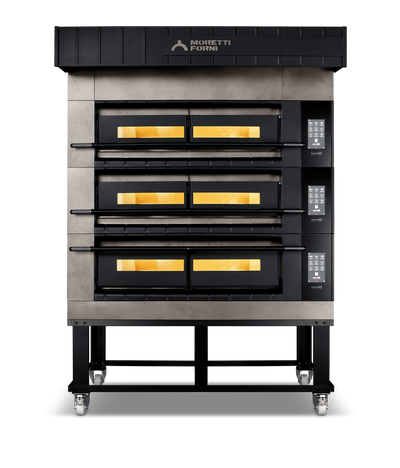 Moretti Forni - SerieX Triple Deck Oven on Stand - COMP X100E/3/S