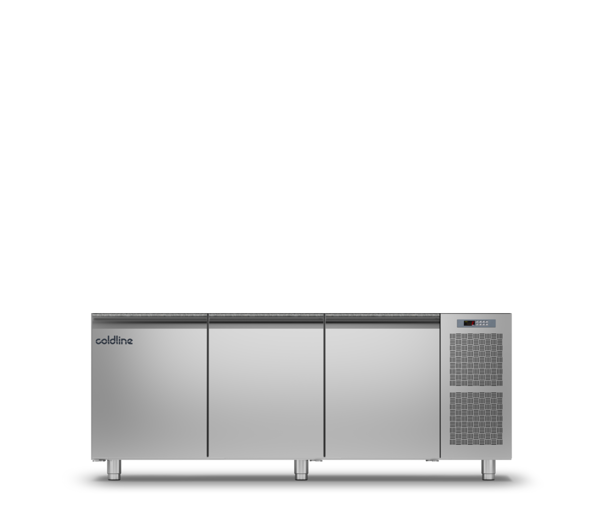 Coldline - 3 Door Pizza Preparation Counter with no worktop -2°+8°C - TZS17/1M