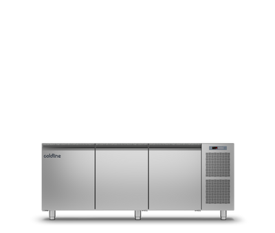 Coldline - 3 Door Pizza Preparation Counter with no worktop -2°+8°C - TZS17/1M