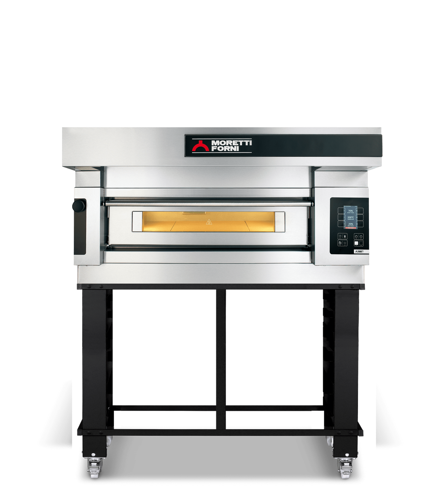Moretti Forni - serieS Single Deck Bakery Oven on Stand - COMP S120E/1A/S