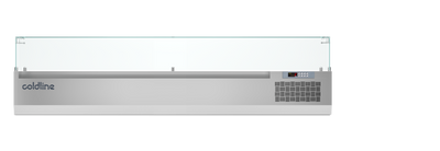 Coldline - 2005mm Display Case with Glass Sneeze Guard - VP20/9NL