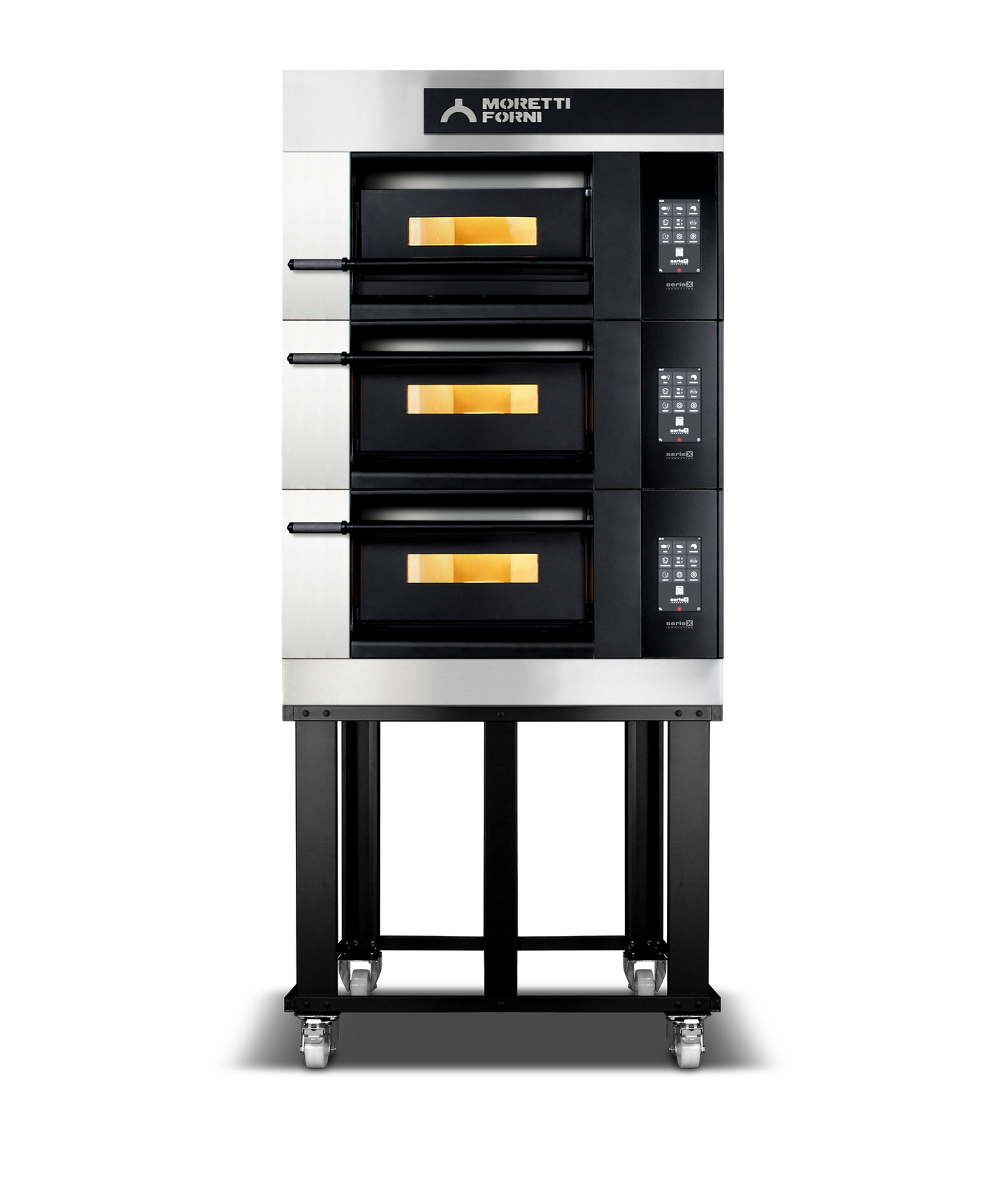 Moretti Forni - SerieX Triple Deck Oven on Stand - COMP X50E/3/S