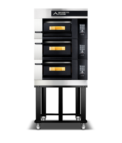Moretti Forni - SerieX Triple Deck Oven on Stand - COMP X50E/3/S