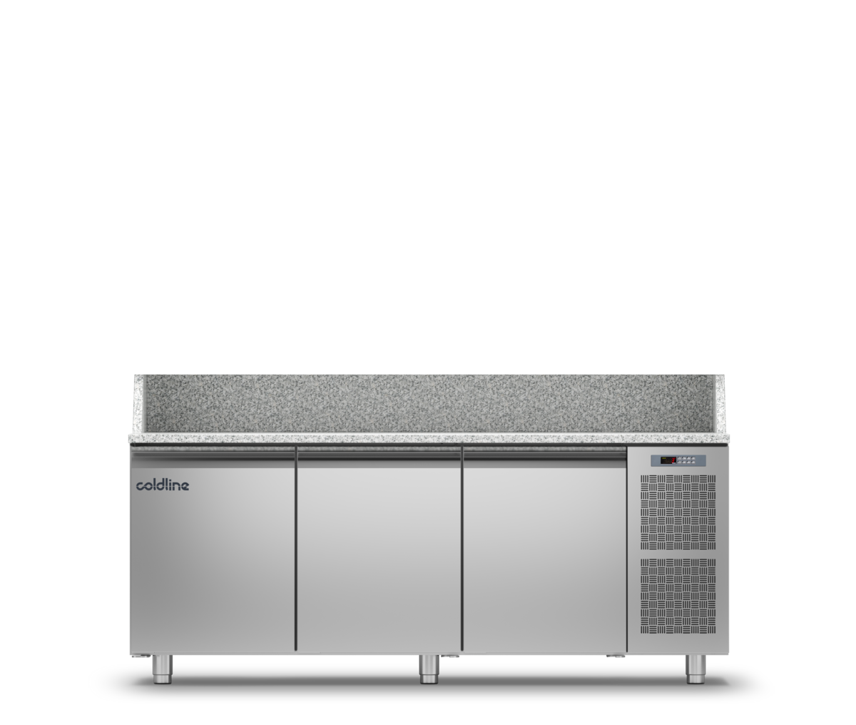Coldline - 3 Door Pizza Preparation Counter with Granite worktop -2°+8°C - TZ17/1M