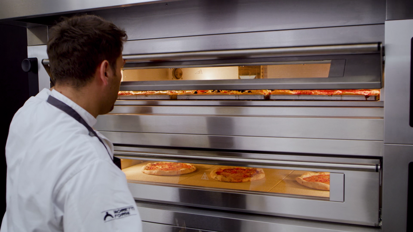 Moretti Forni - SerieS Triple Deck Oven on Stand - COMP S50E/3/L