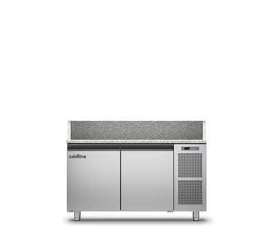 Coldline - 2 Door Pizza Preparation Counter with Granite worktop -2°+8°C - TZ13/1M