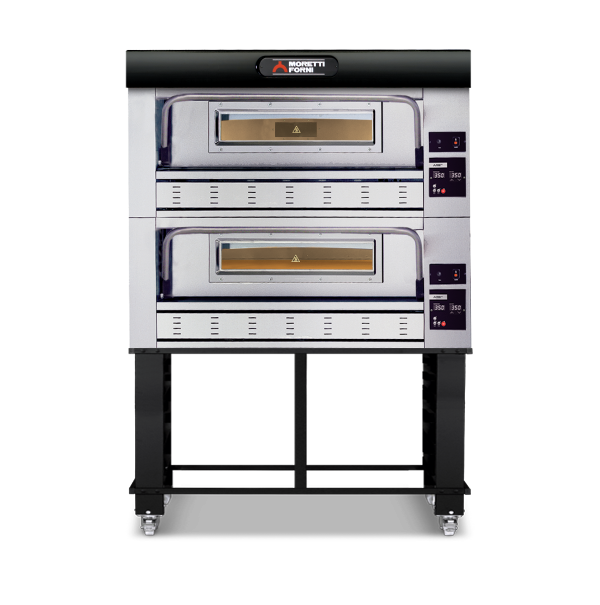 Moretti Forni - P110G Double Deck Oven on Stand - COMP P110G A/2/S