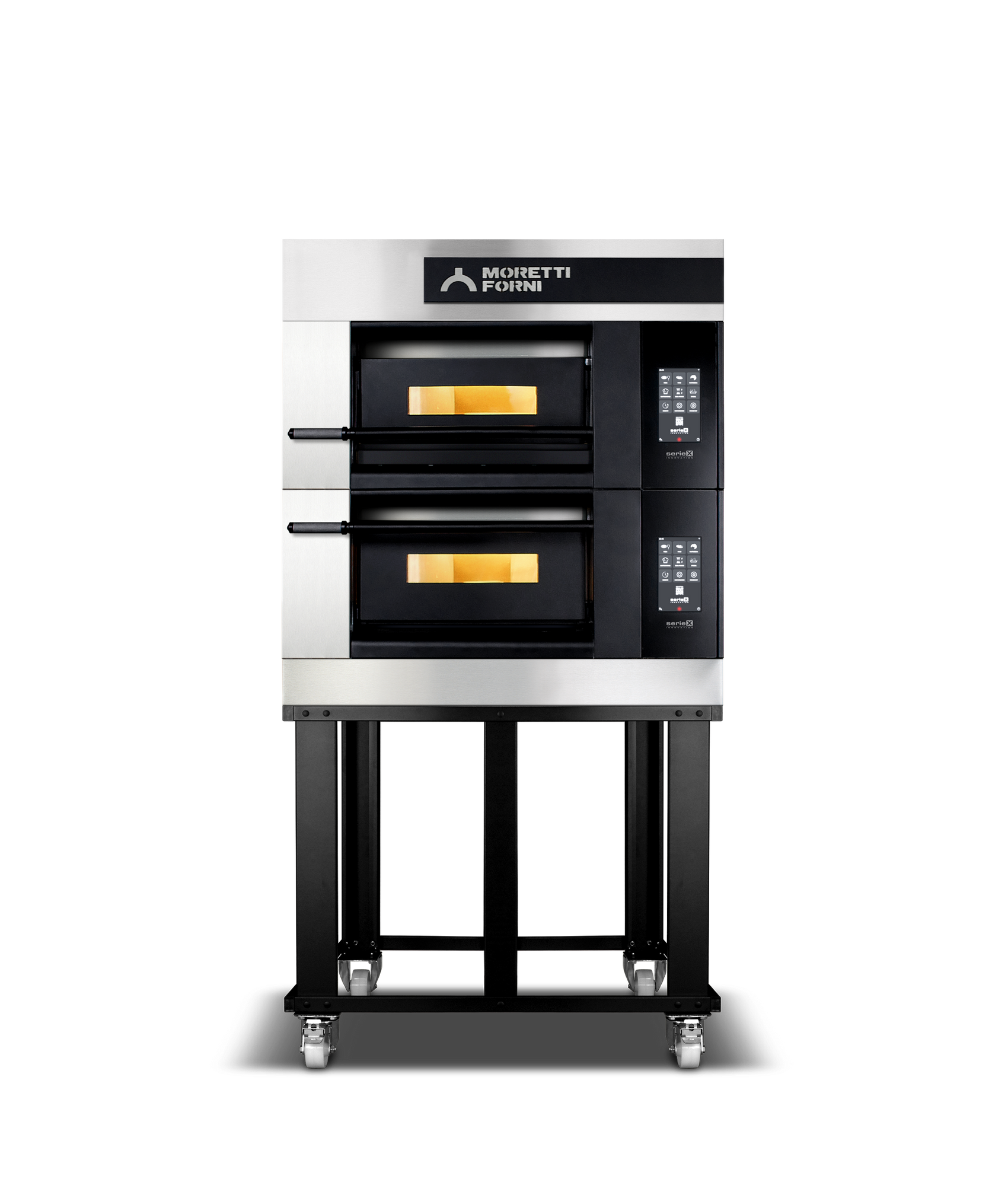 Moretti Forni - SerieX Double Deck Oven on Stand - COMP X50E/2/S