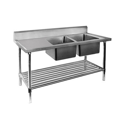 Modular System Double Right Sink Bench with Pot Undershelf – DSB7-2100R/A