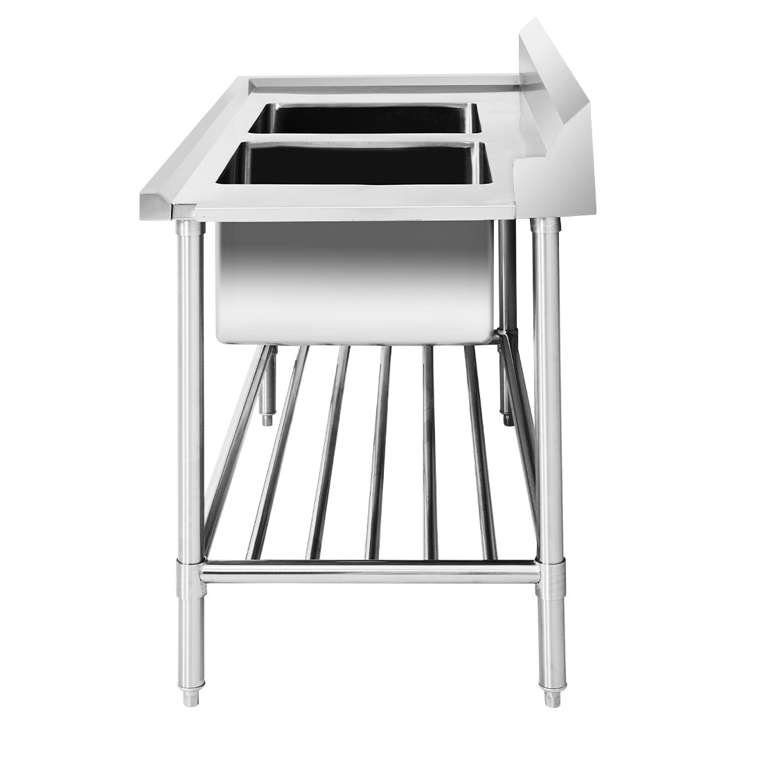 Right Inlet Double Sink Dishwasher Bench – DSBD7-1500R/A