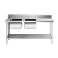 Left Inlet Double Sink Dishwasher Bench DSBD7-1800L/A