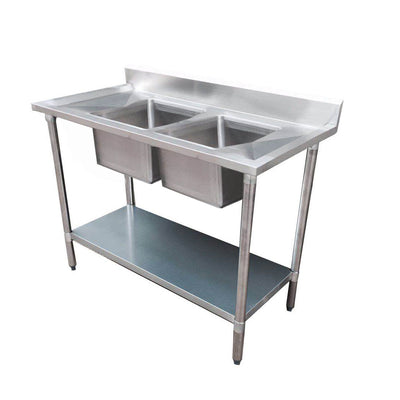 Modular System Double Sink Bench Centre 2400x700x900mm – 2400-7-DSBC